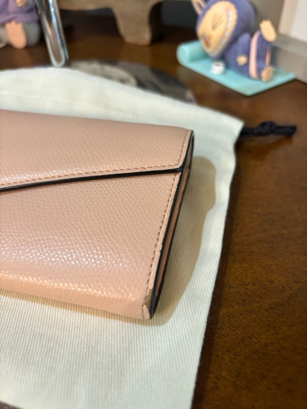 FENDI Authentic Pink nude leather long continental Wallet - Picture 9 of 11